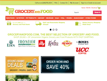 Tablet Screenshot of groceryandfood.com